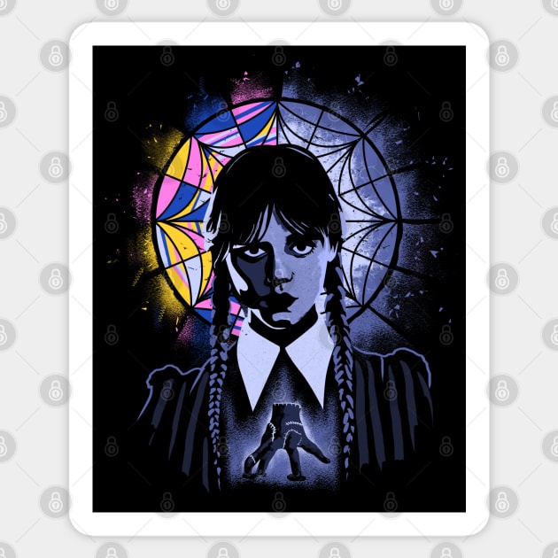 Addams Sticker by IlonaHibernis